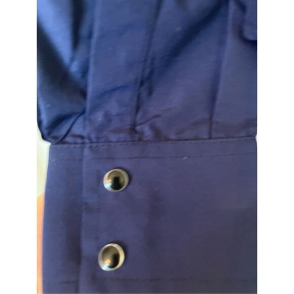 NWT American West Button Up Western Shirt Navy Blue - Picture 4 of 5